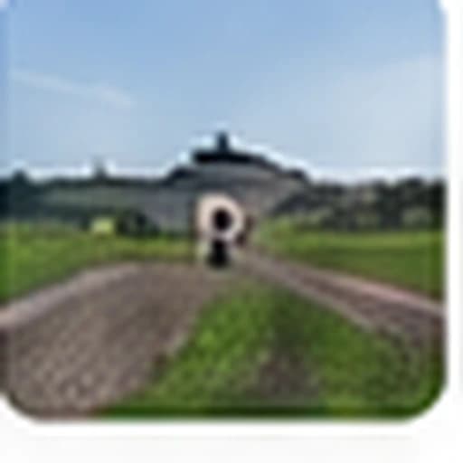 Rural driveway and final arrival point